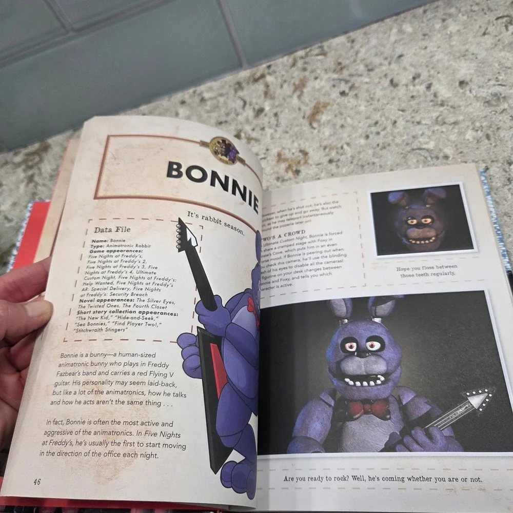 Five Nights at Freddys Official Character Encyclopedia FNAF Guide Book Hardcover